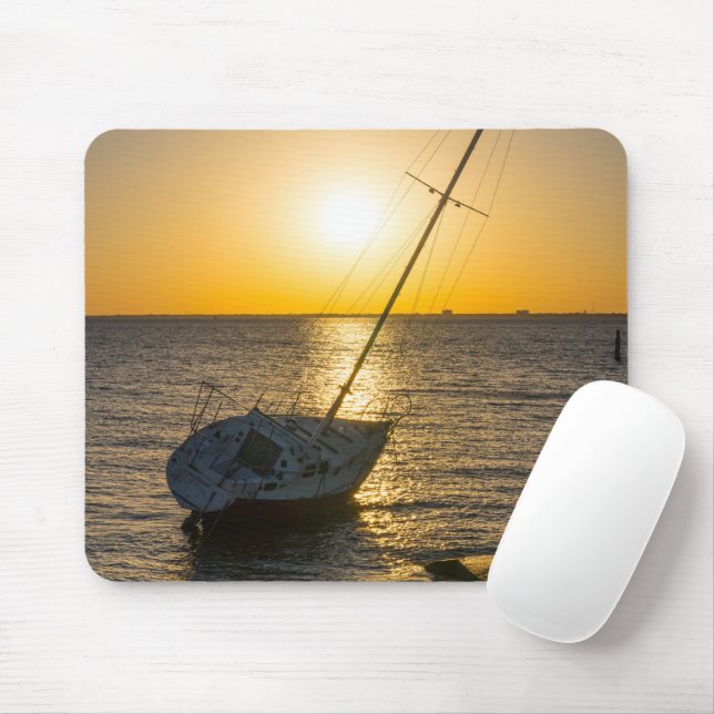 Mousepad Pad do Rato de Quebra do Golfo de Breeze Sunset (Com mouse)