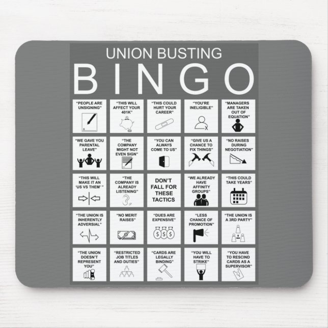 Mousepad Pad do Rato do Bingo Busting Union (Frente)