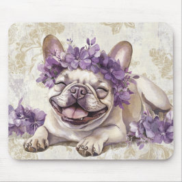 Mousepad Pad do Rato do Lover Buldogue Francês Roxo