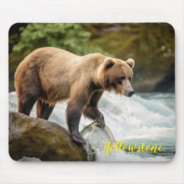 Mousepad Pad do Rato do Urso Yellowstone (Frente)
