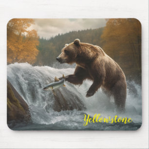Mousepad Pad do Rato do Urso Yellowstone