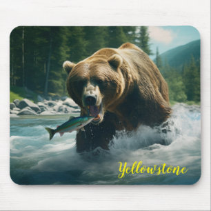 Mousepad Pad do Rato do Urso Yellowstone