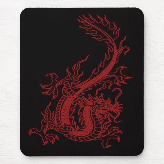 Mousepad Pad do Rato Glaurung do Dragão Vermelho (Frente)