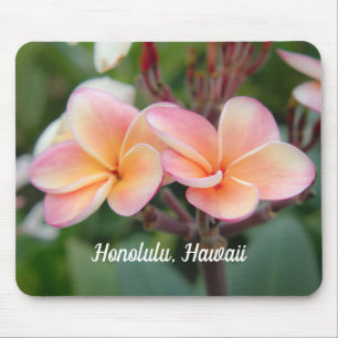 Mousepad Pad do Rato Honolulu Hawaii Plumeria