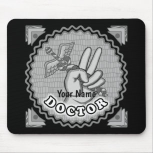 Mousepad Pad do Rato Médico da Paz de Caduceus