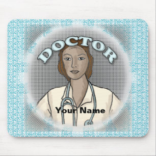 Mousepad Pad do Rato Médico preto
