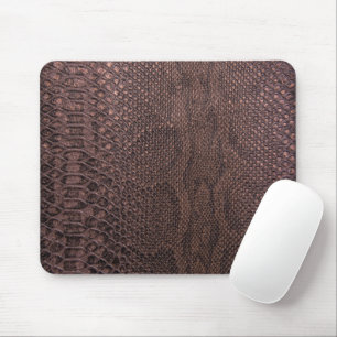 Mousepad Pad do Rato Padrão de Snakeskin Castanho
