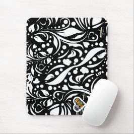 Mousepad Pad do Rato Preto da Cota Vida Pad pela Poeta Adie