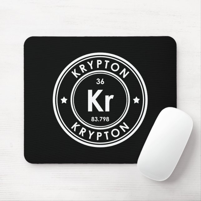 Mousepad Pad do Rato Preto do Elemento Krypton (Com mouse)