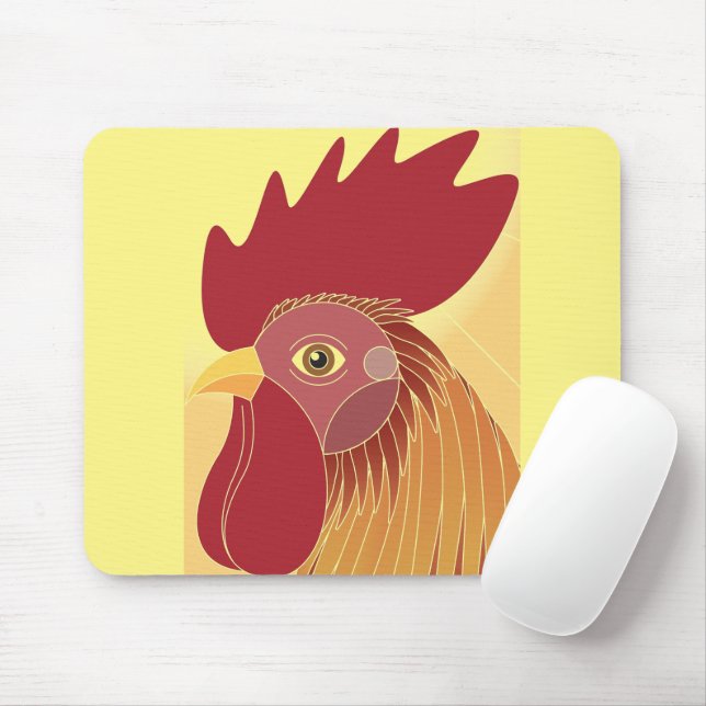 Mousepad Pad do Rato Rooster (Com mouse)