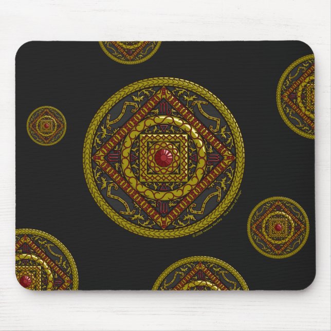 Mousepad Pad do Rato Scorpio Mandala (Frente)