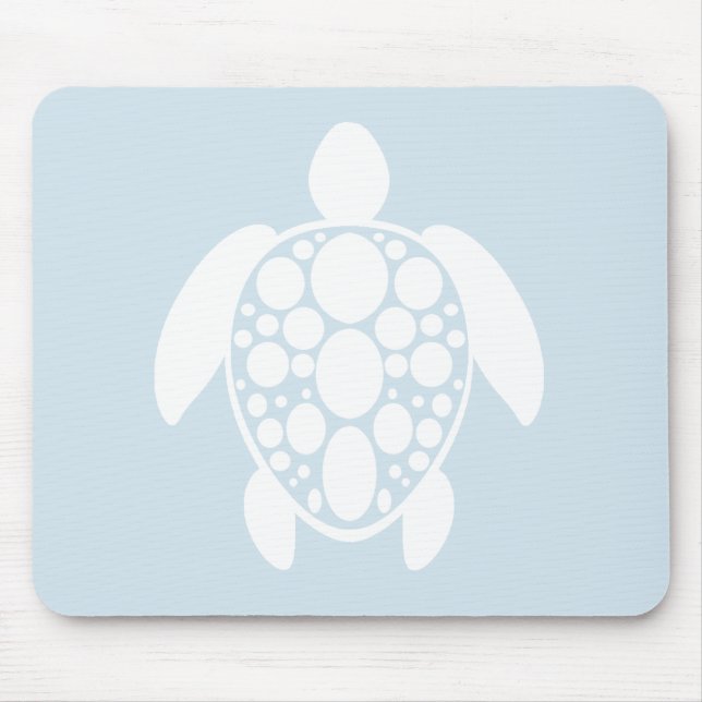 Mousepad Pad do Rato Tartaruga - Branco (Frente)