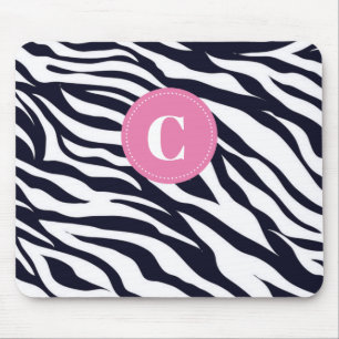 Mousepad Pad do Rato Zebra Monograma