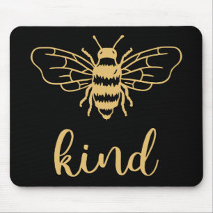 Mousepad Pad Dourado de Mouse Bee