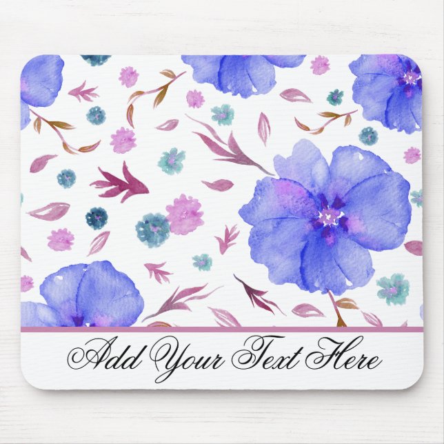 Mousepad Pad Floral de Mouse Personalizado - Presente de An (Frente)