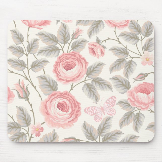 Mousepad Pad Floral do Mouse bonito Flor (Frente)