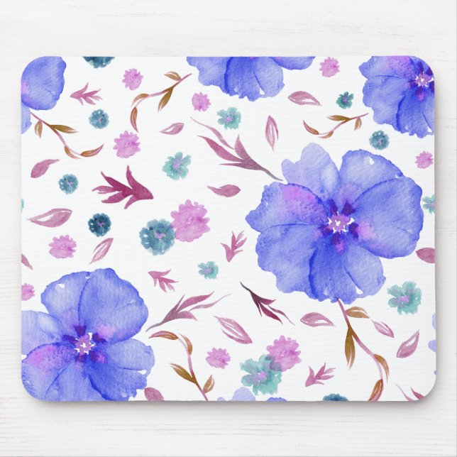Mousepad Pad Floral do Mouse Vibrante - Presente Negrito pa (Frente)