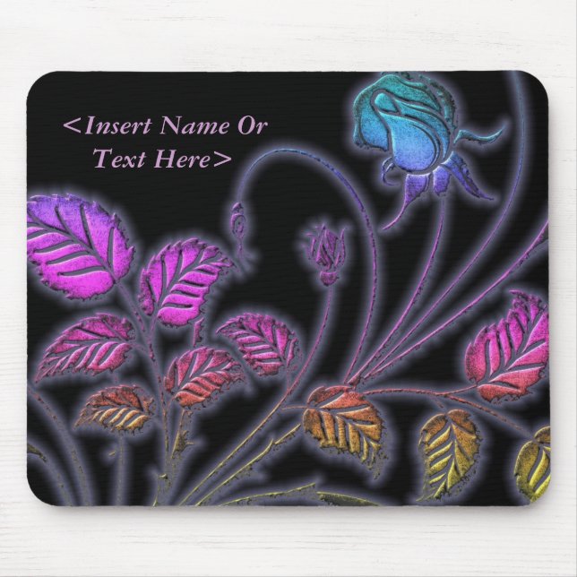 Mousepad Pad Floral do Rato Rainbow Vines (Frente)