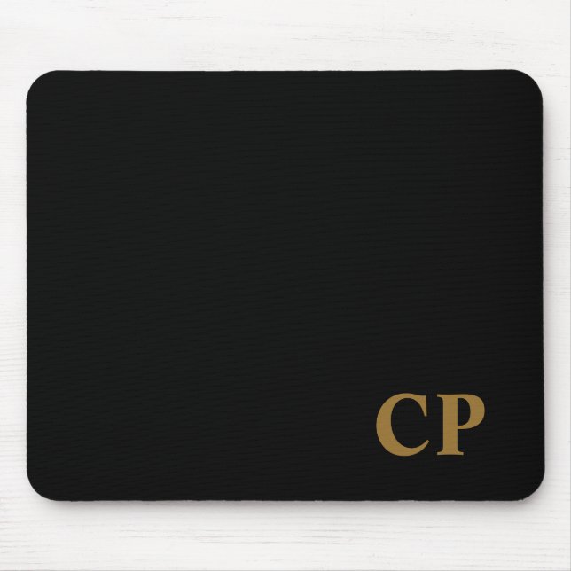 Mousepad Pad inicial do mouse Dourado (Frente)