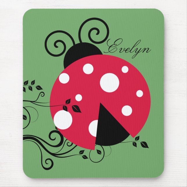 Mousepad Pad Ladybug do Mouse Lady Bug Personalizado (Frente)