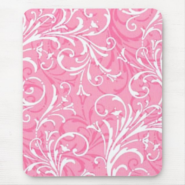 Mousepad Pad Ornamental de Mouse Rosa (Frente)