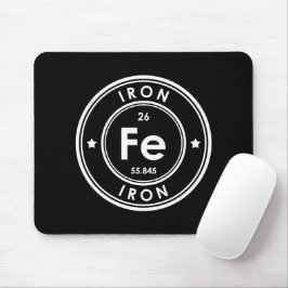 Mousepad Pad Preto do Rato de Elemento de Ferro