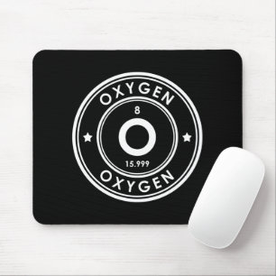 Mousepad Pad Preto do Rato do Elemento Oxigênio