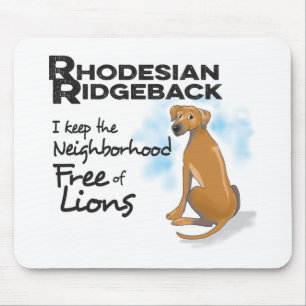 Mousepad Pad Ridgeback Rhodesian