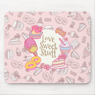 Mousepad Padaria doce e bebidas Pêssego
