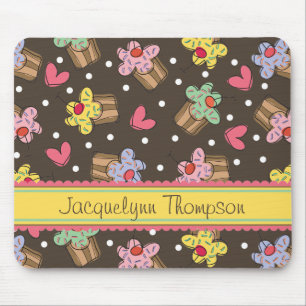 Mousepad Padaria dos confeitos dos cupcakes da cereja doce