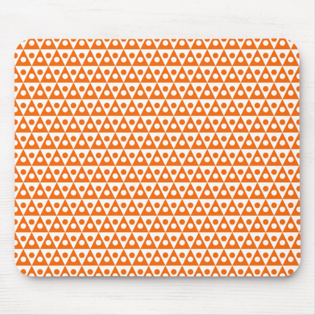 Mousepad Padrão 260514 - Laranja no branco (Frente)