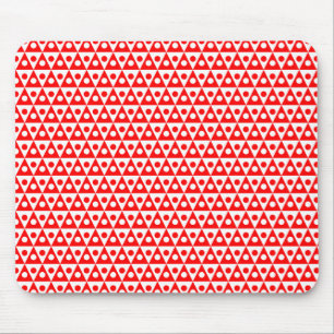 Mousepad Padrão 260514 - Vermelho em branco