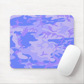 Mousepad Padrão Abstrato Azul de Pastel de Camouflage