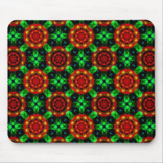 Mousepad Padrão Abstrato Boho Elegante Floral Moderno #504