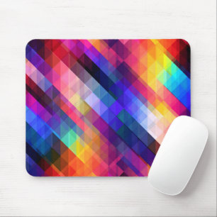 Mousepad Padrão abstrato de polígono colorido