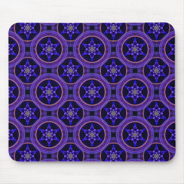 Mousepad Padrão Abstrato Floral Moderno Boho Elegante #505 (Frente)