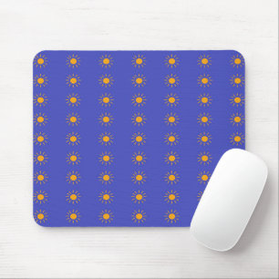 Mousepad Padrão amarelo do sol