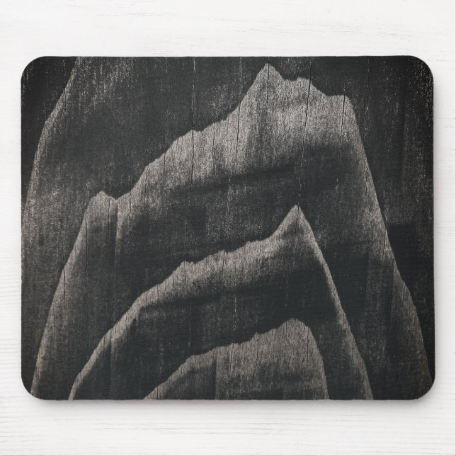 Mousepad Padrão Antigo de Grão de Madeira Japonês (Frente)