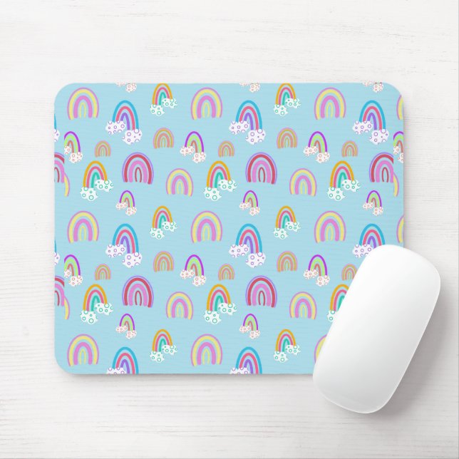 Mousepad Padrão arco-íris (Com mouse)