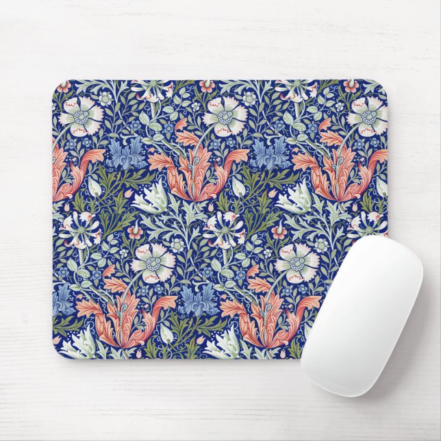 Mousepad Padrão Art Nouveau Floral de William Morris Compto (Com mouse)