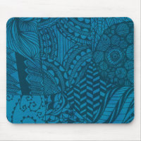 Padrão Azul de abstrato Art
