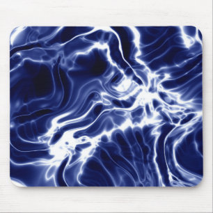Mousepad Padrão azul espiralado 