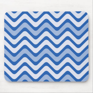 Mousepad Padrão Azul ondulado