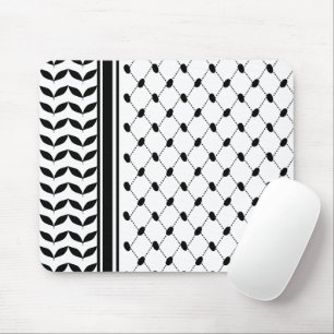 Mousepad Padrão Black Scarf Hatta Keffiyeh