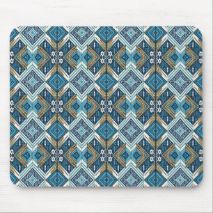 Mousepad Padrão Boho simétrico azul 18583 b xl