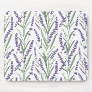 Mousepad Padrão Botânico de Lavanda