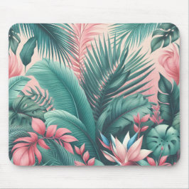 Mousepad Padrão Botânico do Paraíso Tropical