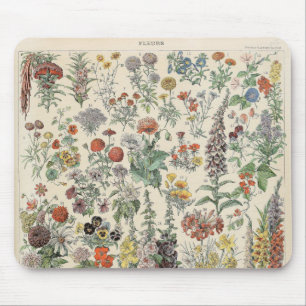 Mousepad Padrão Botânico Vintage