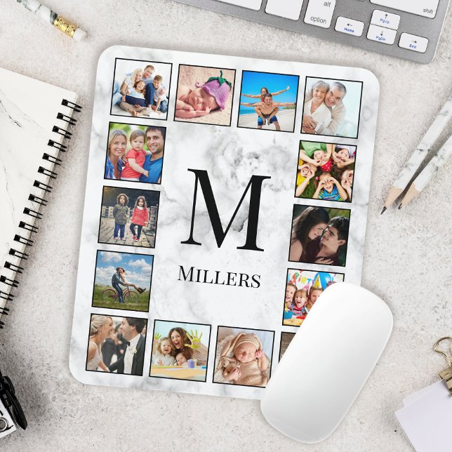 Mousepad Padrão Branco da Pedra Marble (Criador carregado)