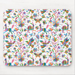 Mousepad Padrão Brilhante do estilo Otomi mexicano